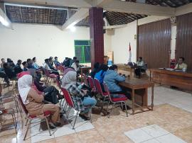 RAPAT PEMBENTUKAN PENGURUS RINTISAN KALURAHAN BUDAYA