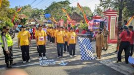 KONTINGEN SUMBERWUNGU IKUTI LOMBA GERAK JALAN